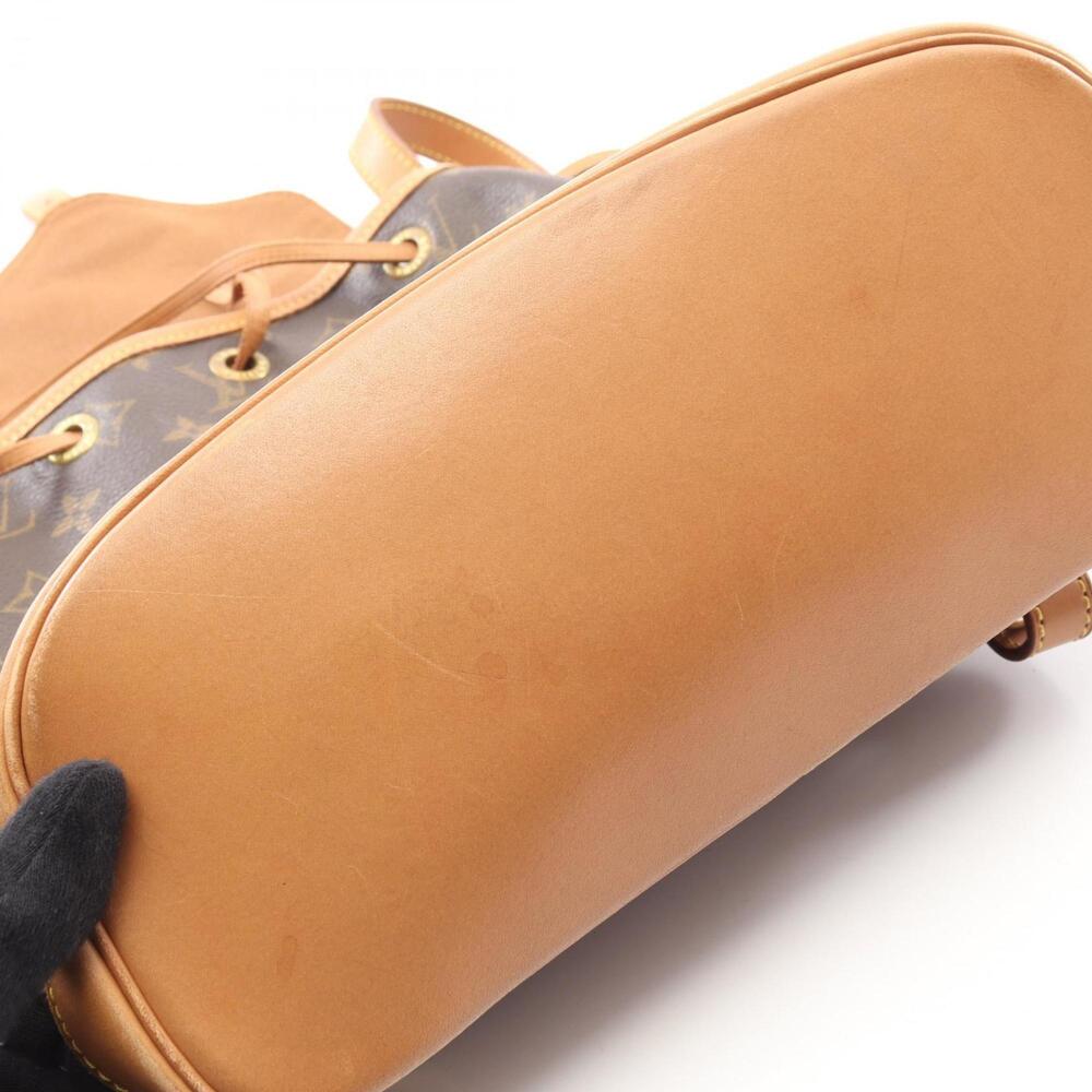 LOUIS VUITTON Authentic Brown Monogram Leather Backpack - Picture 7 of 10